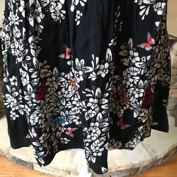 Lauren Conrad Floral Print Sleeveless Babydoll Top - Picture 3 of 7